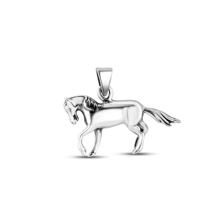 Silver Horse Pendant For Him