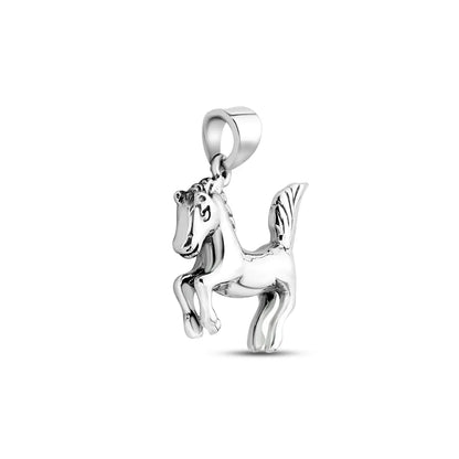 Silver Mustang Pendant For Him