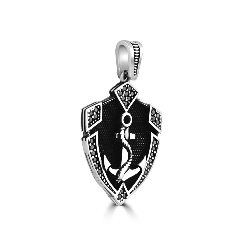 Silver Soul Anchor  Pendant For Him