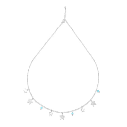 Silver Celestial Charms Necklace