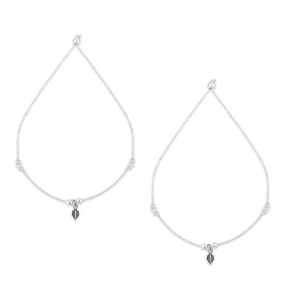 Silver Fern Anklet