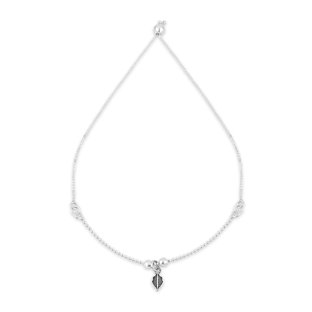 Silver Fern Anklet