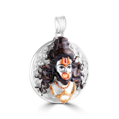 Silver Ramdoot Veer Pendant For Him