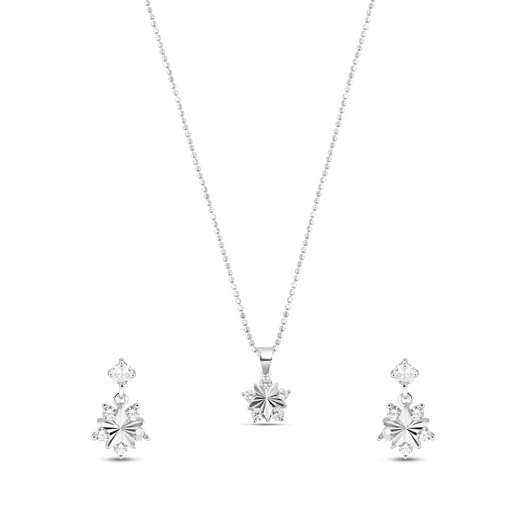 Silver Gleaming Star Set
