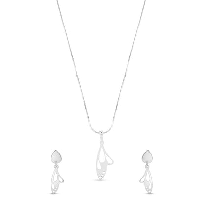 Silver Dewdrop Love Set