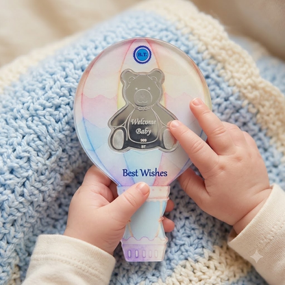 Welcome Baby Boy Silver Coin Gift Box
