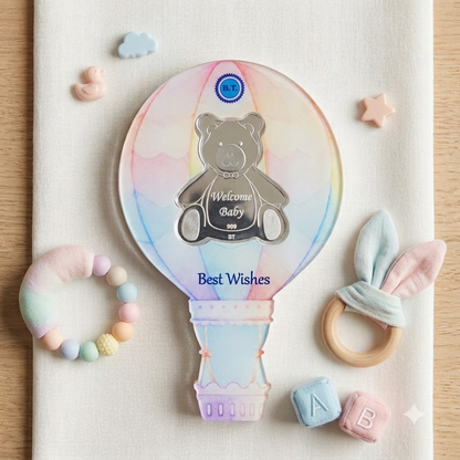 Welcome Baby Boy Silver Coin Gift Box