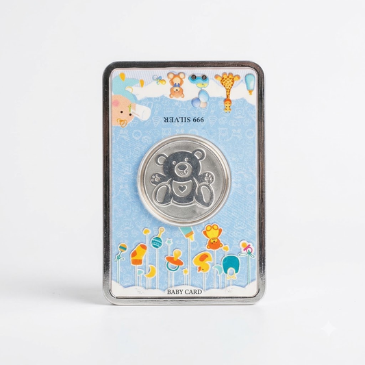 Teddy Bear Baby Boy Coin Gift Box