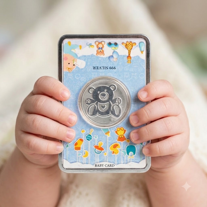 Teddy Bear Baby Boy Coin Gift Box