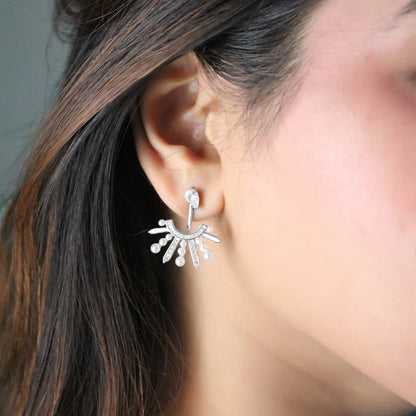 Silver Pearl Drop Earrings