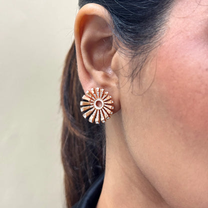Rose Gold Orris Earrings