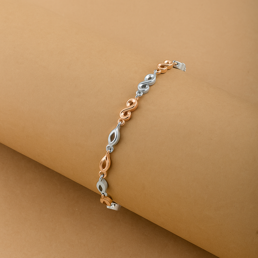 Silver Dual Tone Bracelet