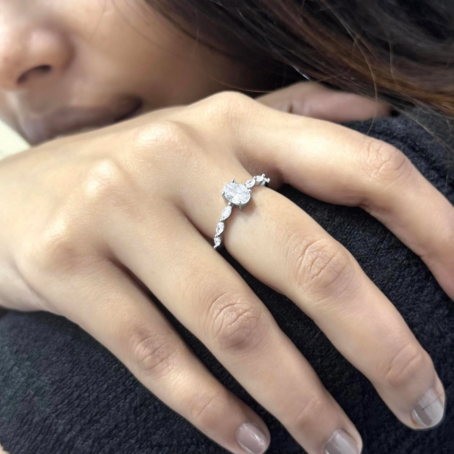 Silver Statement Solitaire Ring