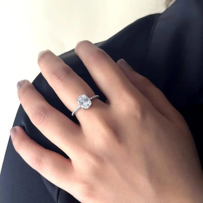 Silver Stellar Solitaire Ring