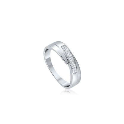 Silver Layer Ring For Him