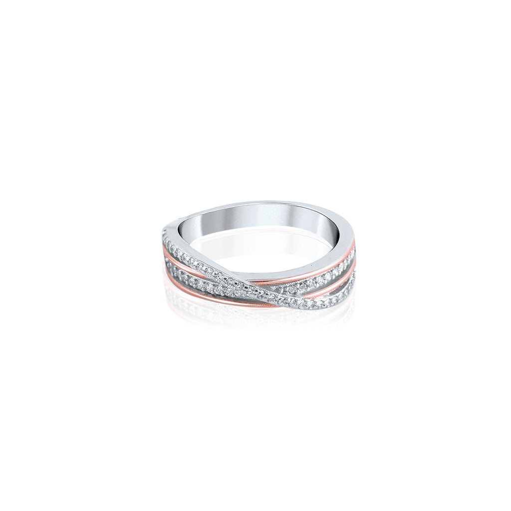 Rose Gold Unity Bands Couple Ring