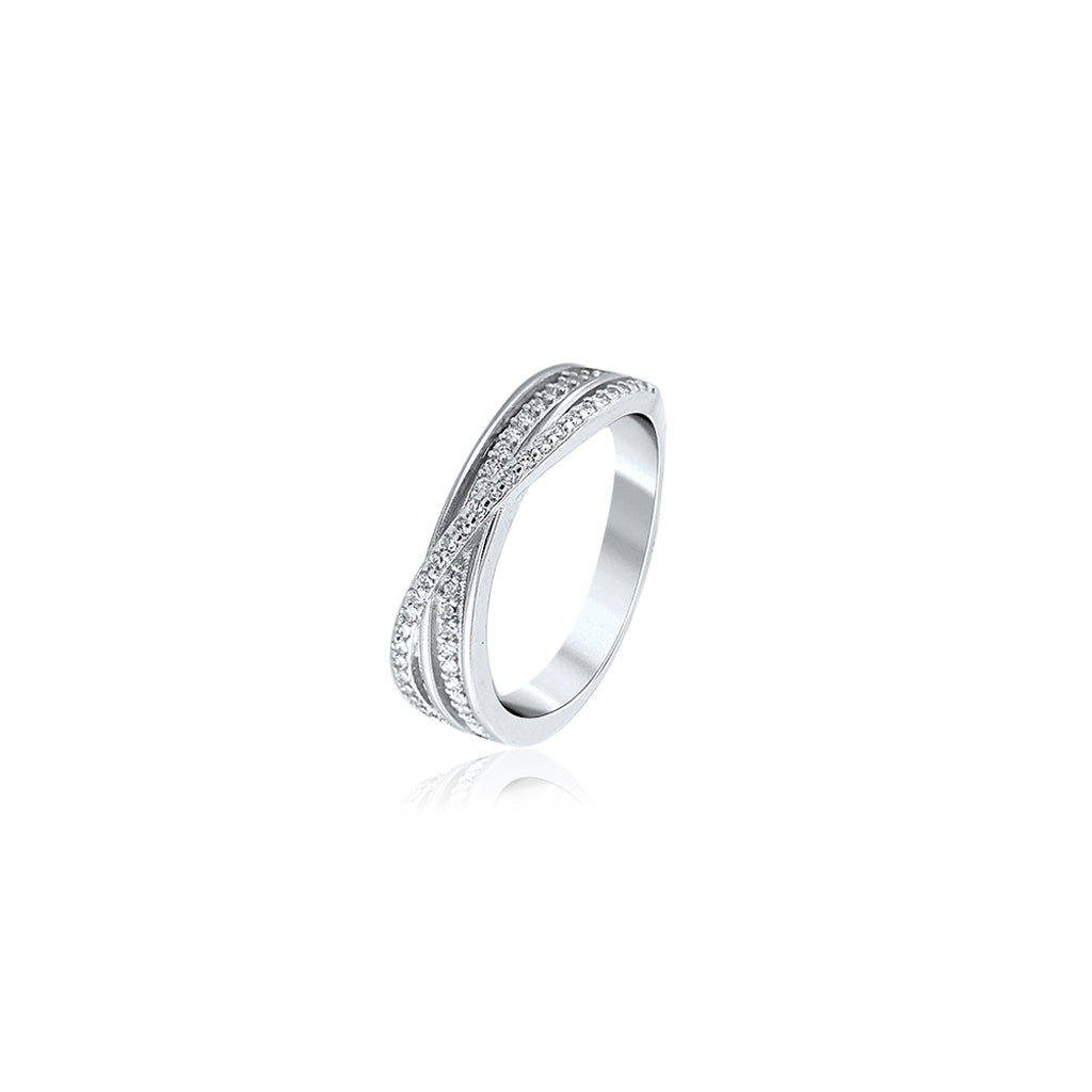 Silver Unity Band Couple Ring