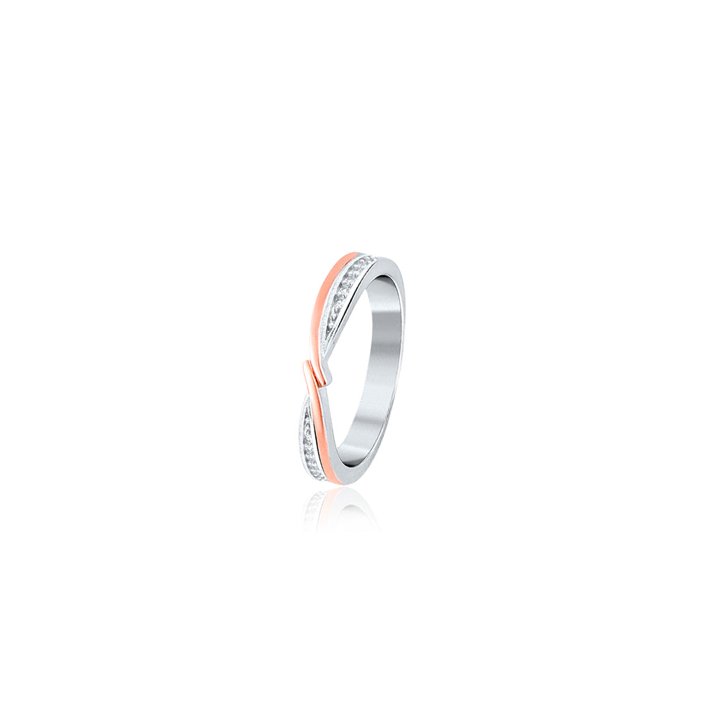 Rose Gold Fusion Couple Ring