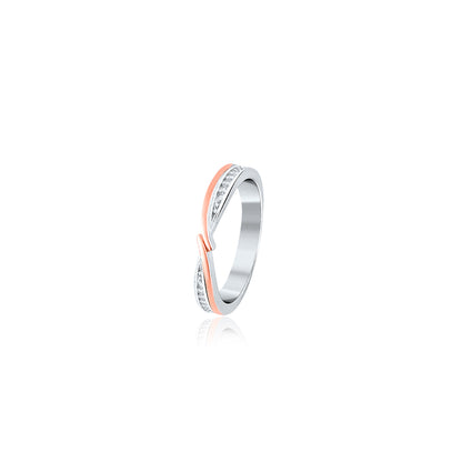 Rose Gold Fusion Couple Ring