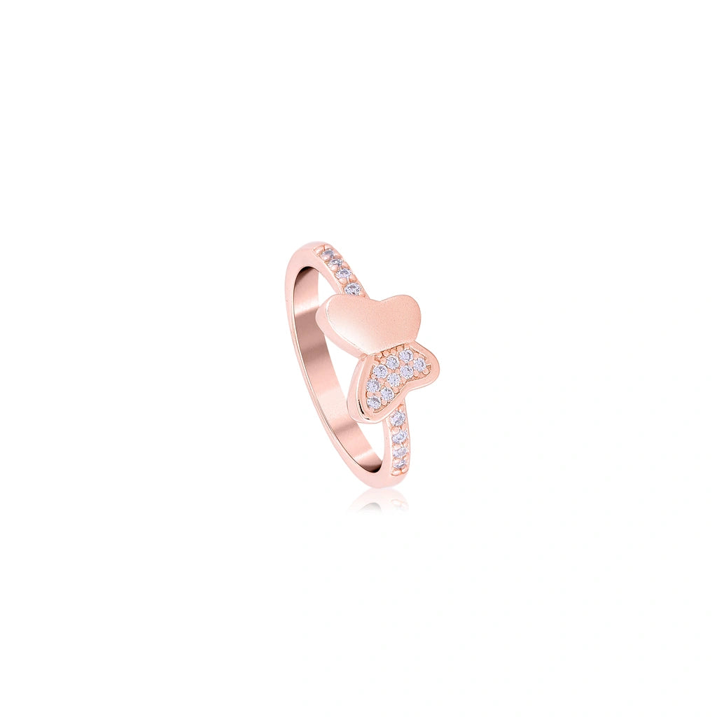 Rose Gold Butterfly Bliss Ring