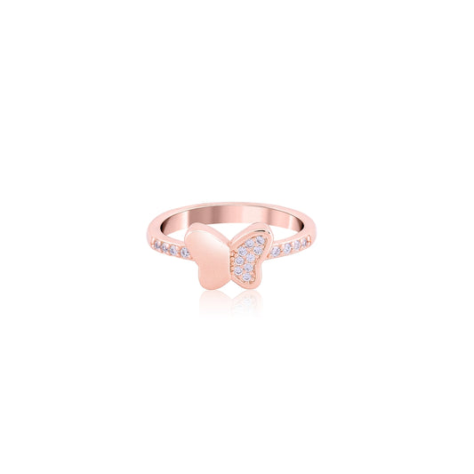 Rose Gold Butterfly Bliss Ring