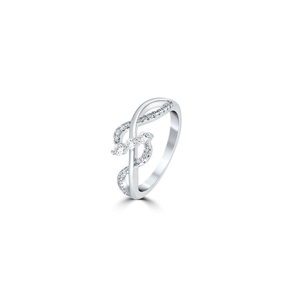 Silver Starlight Whisper Ring