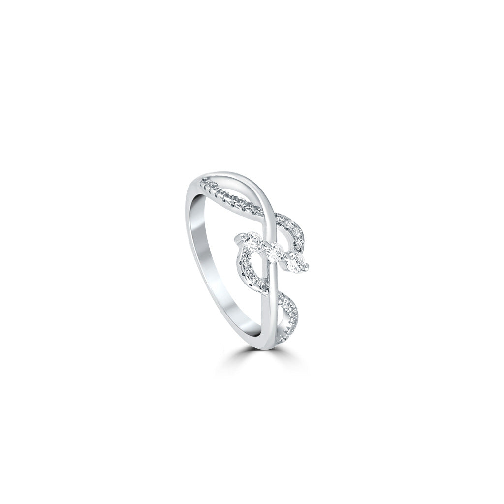 Silver Starlight Whisper Ring