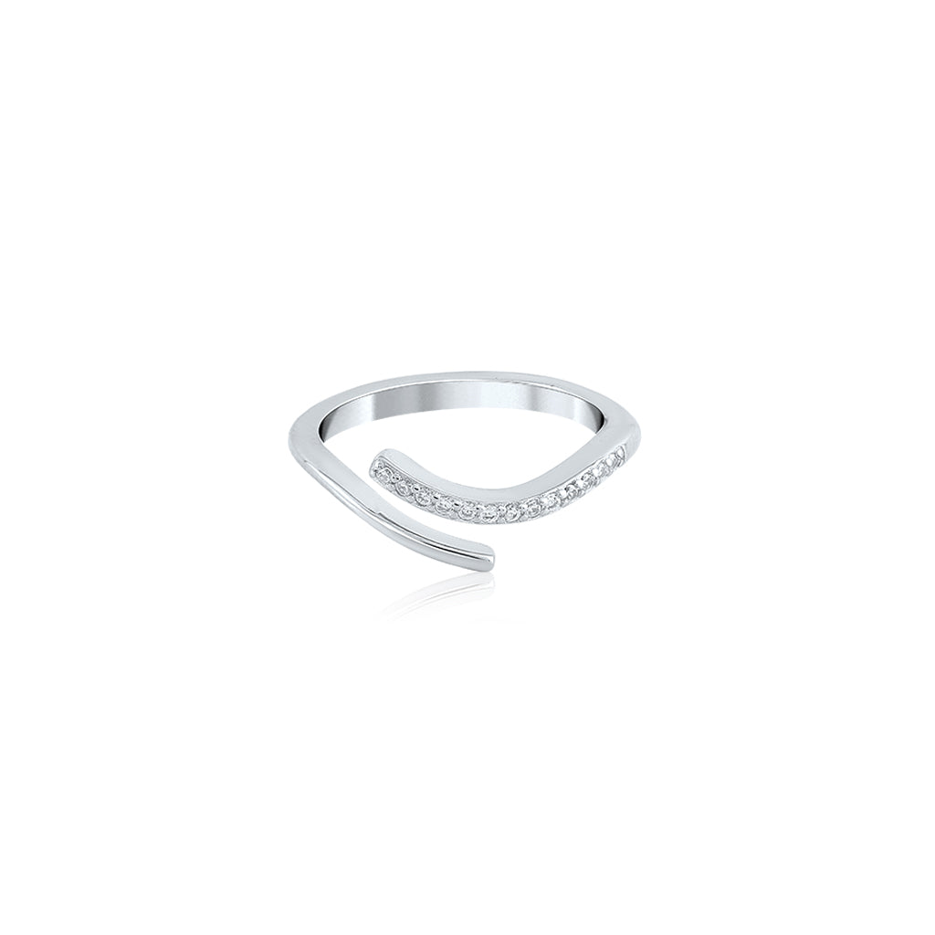 Silver Abstract Elegance Ring