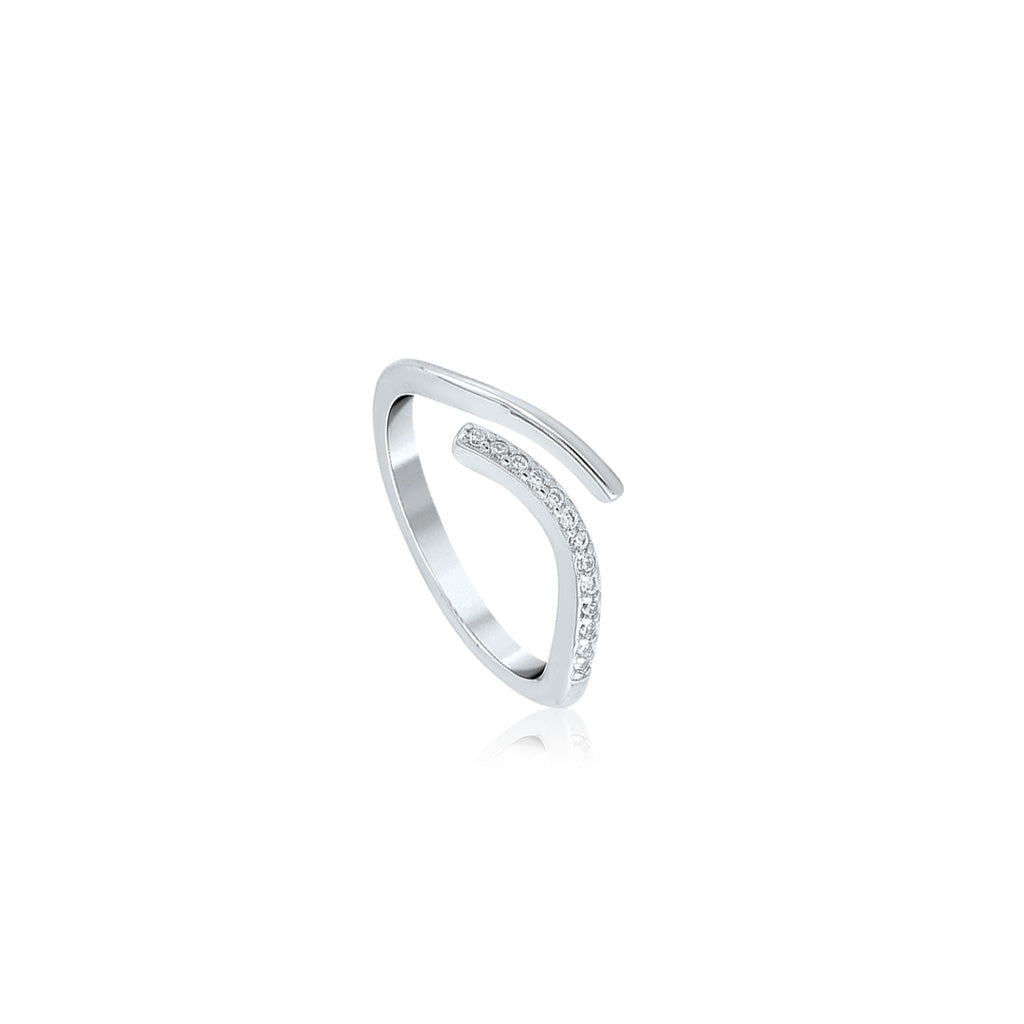 Silver Abstract Elegance Ring