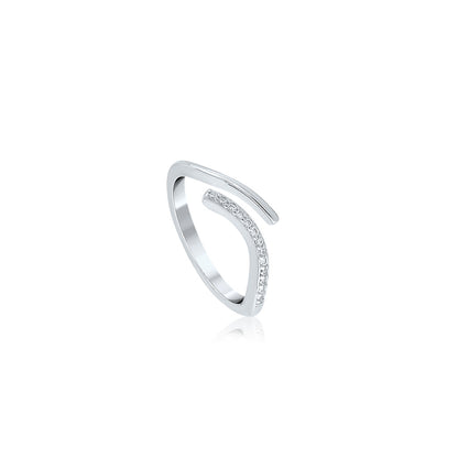 Silver Abstract Elegance Ring