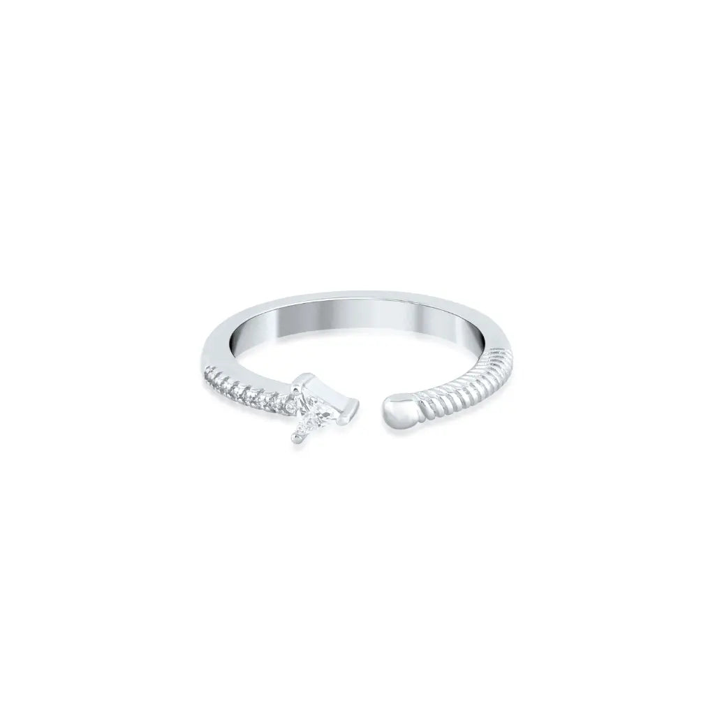 Silver Love Arrow Ring