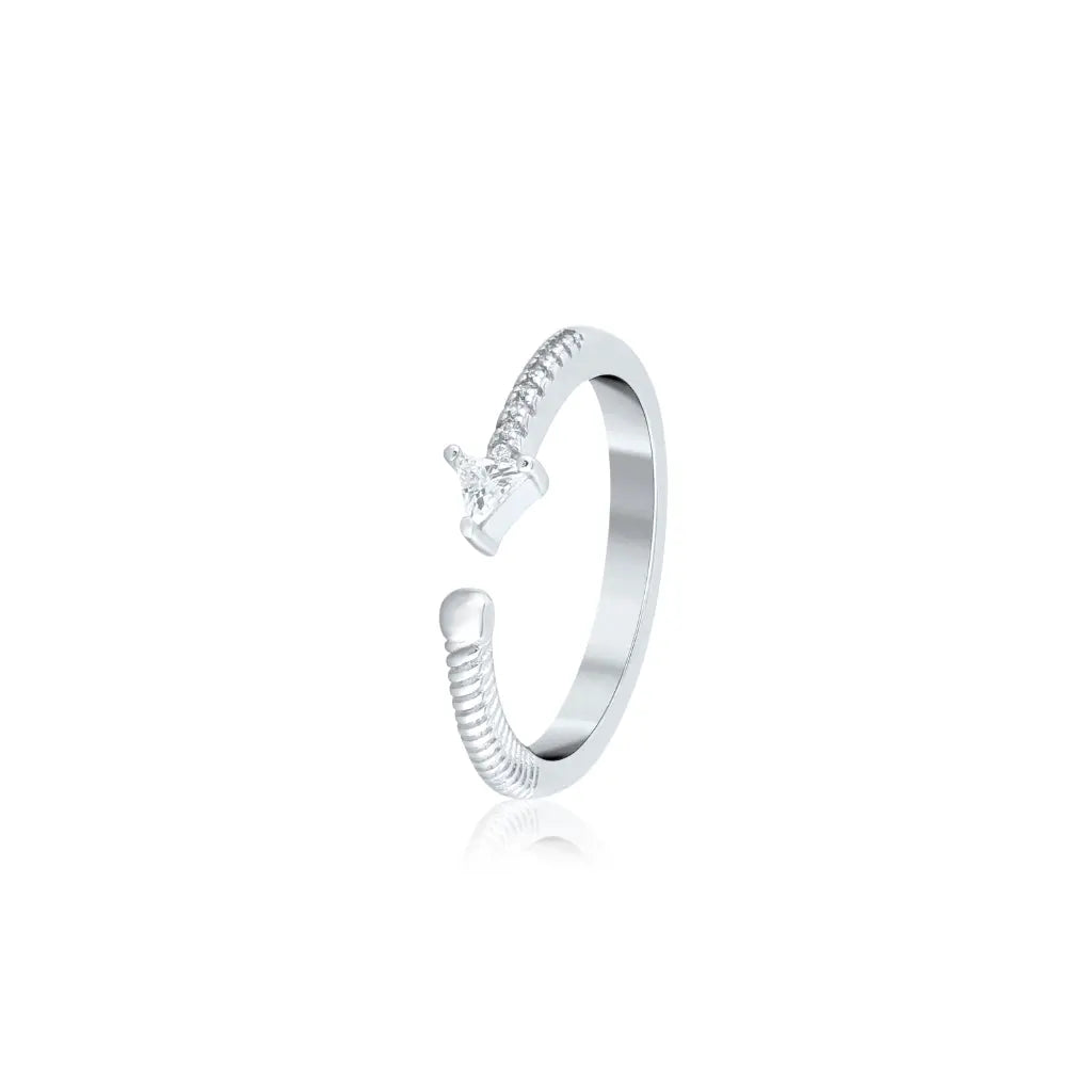 Silver Love Arrow Ring