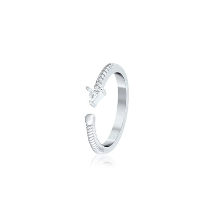 Silver Love Arrow Ring