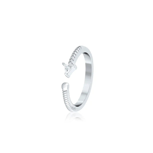 Silver Love Arrow Ring
