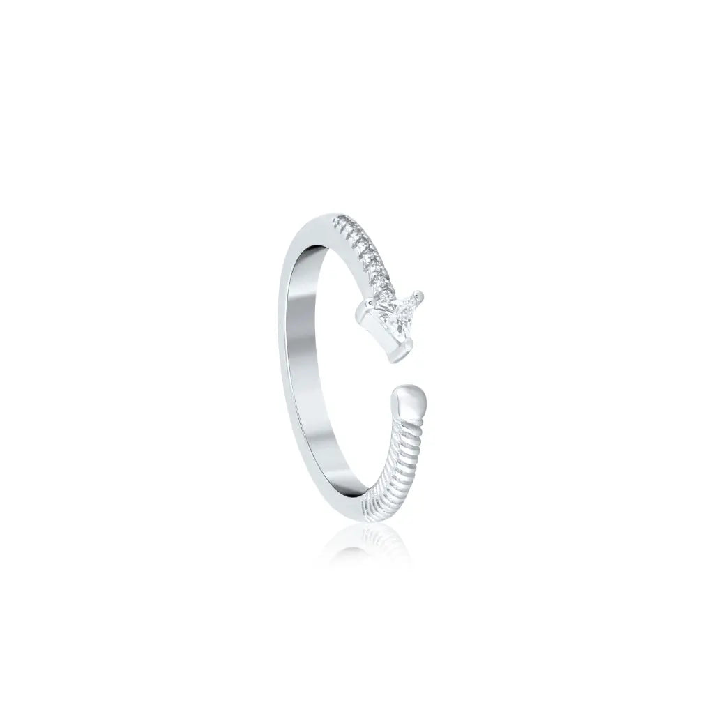 Silver Love Arrow Ring