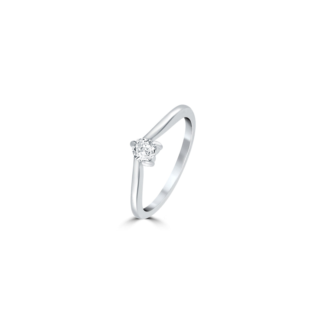 Silver Timeless Beauty Solitaire Ring