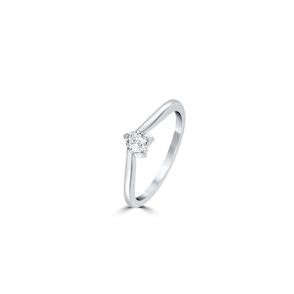 Silver Timeless Beauty Solitaire Ring