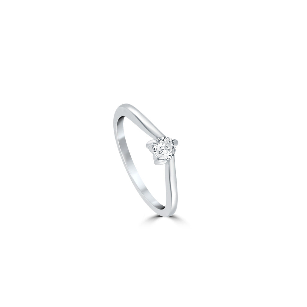 Silver Timeless Beauty Solitaire Ring