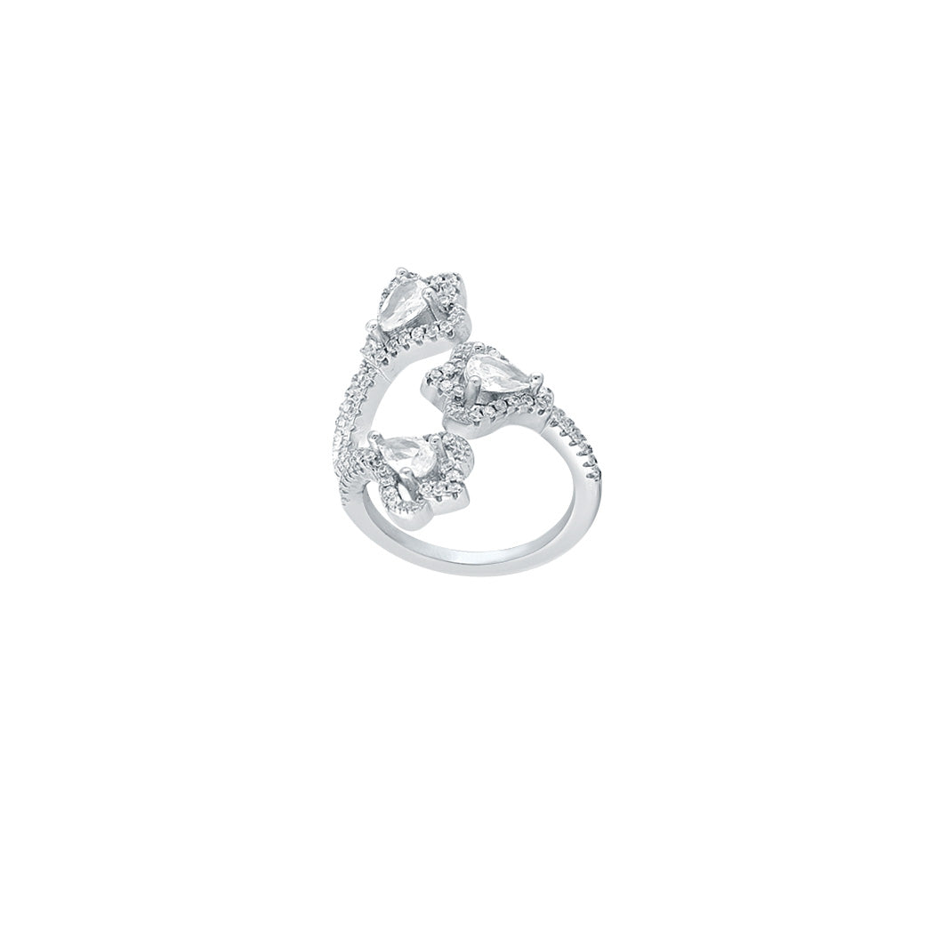 Silver Triveni Ring