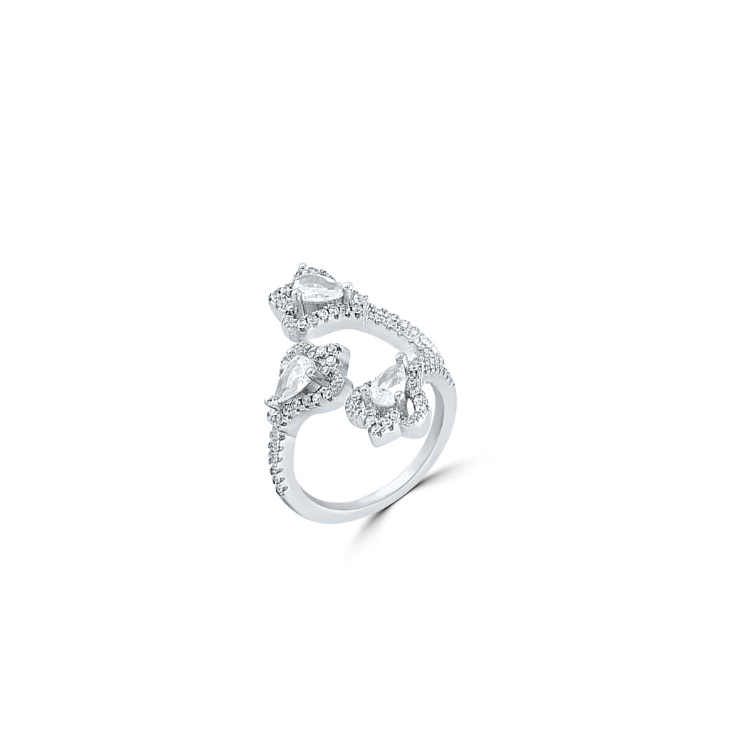 Silver Triveni Ring