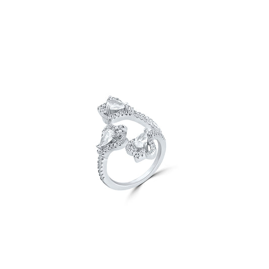 Silver Triveni Ring