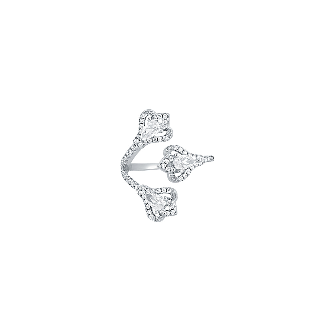 Silver Triveni Ring