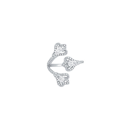 Silver Triveni Ring