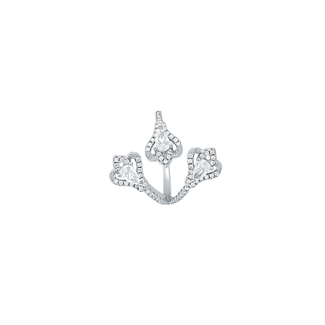 Silver Triveni Ring