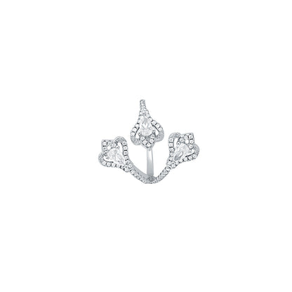 Silver Triveni Ring