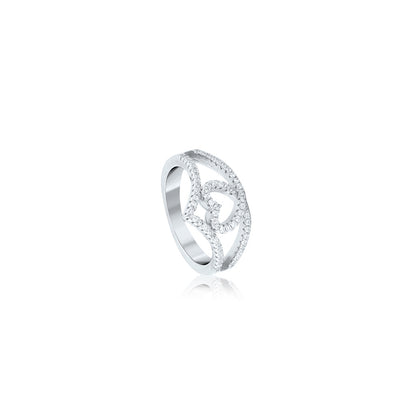 Silver Vanki Heart Ring