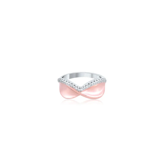 Rose Gold Twirling Ribbon Ring