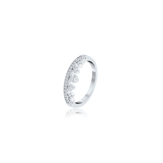 Silver Queen Crown Ring