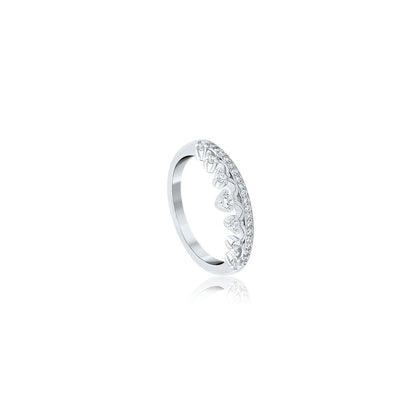 Silver Queen Crown Ring