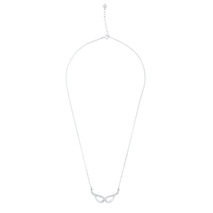 Silver Masquerade Pendant Necklace